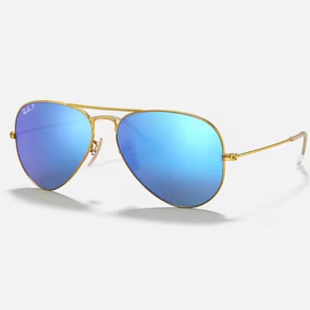 Ray-Ban Women's Gold and Blue Sunglasses
